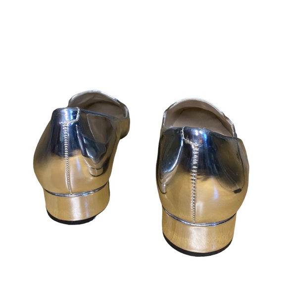 ZARA Metallic Silver Loafers - Picture 4 of 4